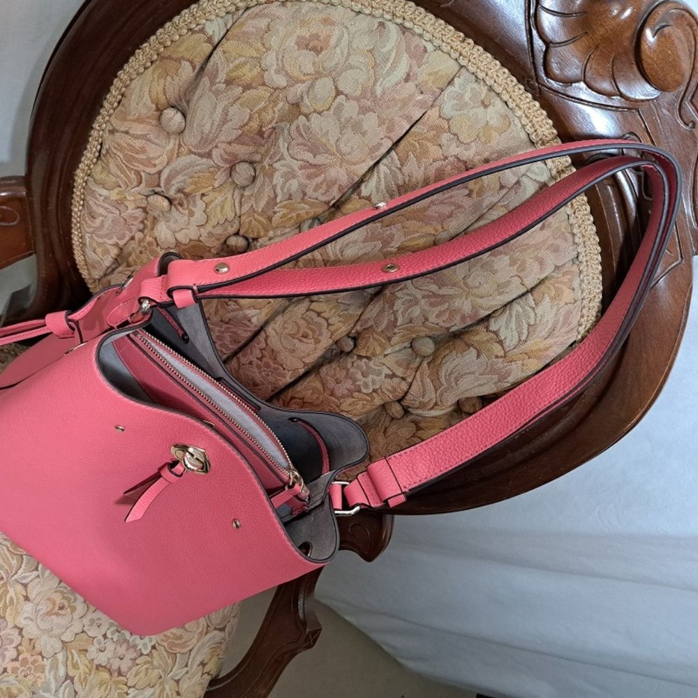 Kate Spade Marti Large Bucket Shoulder Cross Body Pink bag purse NWT - Picture 9 of 10